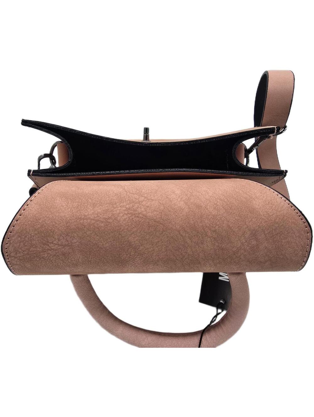 Casual Brown Faux Leather Handbag with Adjustable Strap - Picture 6 of 6
